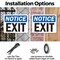 Signmission Exit Sign, Plastic, 10 in W, 7 in H, Exit OS-2PACK-NS-P-710-L-12248 - alternate 4